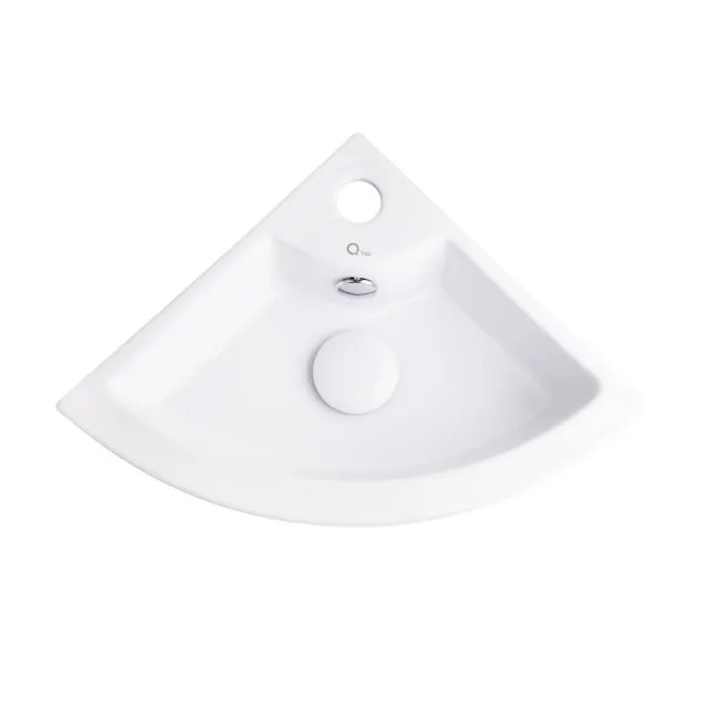 Раковина Qtap Kiwi 435х310х125 White с донным клапаном QT0911K184AW Раковина Qtap Kiwi 435х310х125 White с донным клапаном QT0911K184AW