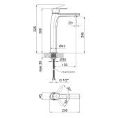 Смеситель для раковины Qtap Zdenek 1032H102C Смеситель для раковины Qtap Zdenek 1032H102C