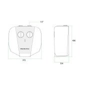 Водонагрівач Promotec Compact 15 л під мийкою, мокрий ТЕН 1,5 кВт (GCA1515K51SRC) 302590
