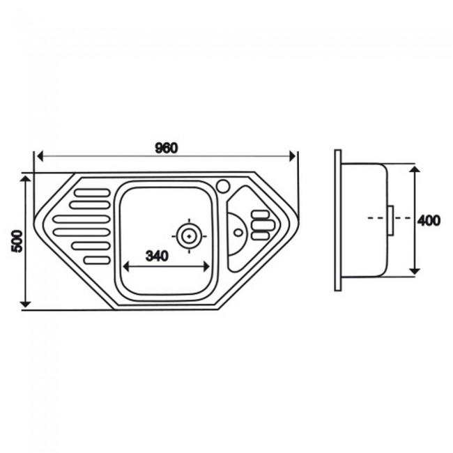 Кухонная мойка Imperial 9550-D Decor (IMP9550DDEC)