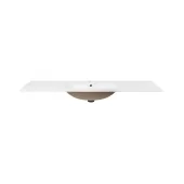 Раковина Qtap Albatross E 1500х460х180 White с донным клапаном QT01119150EW