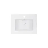 Раковина Qtap Albatross E 600х460х180 White с донным клапаном QT01119060EW