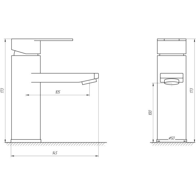 Смеситель для умывальника Globus Lux SHS-101 Смеситель для умывальника Globus Lux SHS-101