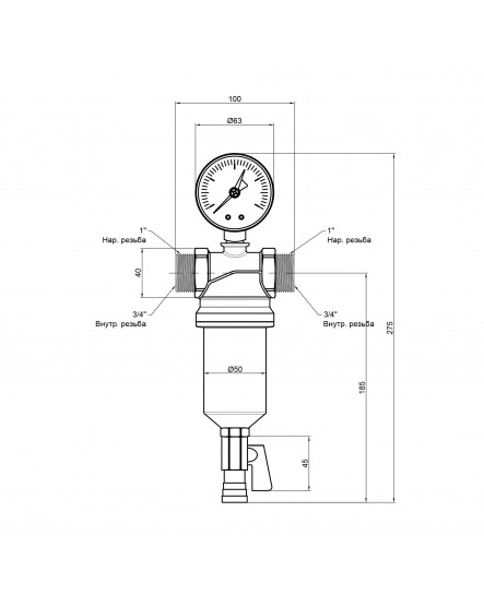 Фільтр самопромивний  Icma 3/4" №750