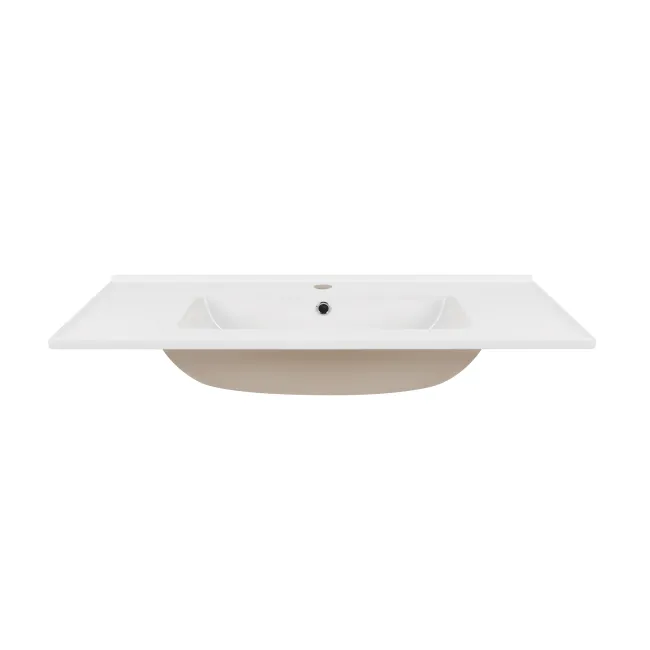 Раковина Qtap Albatross E49 900х490х200 White с донным клапаном QT01119090E49W