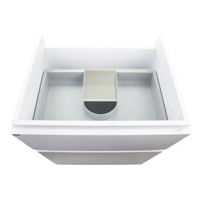 Комплект Qtap Albatross 605х825х460 White тумба підлогова + раковина урізна