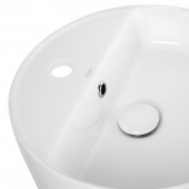 Раковина-чаша Qtap Swan 420х420х145 White с донным клапаном QT1611A051TW