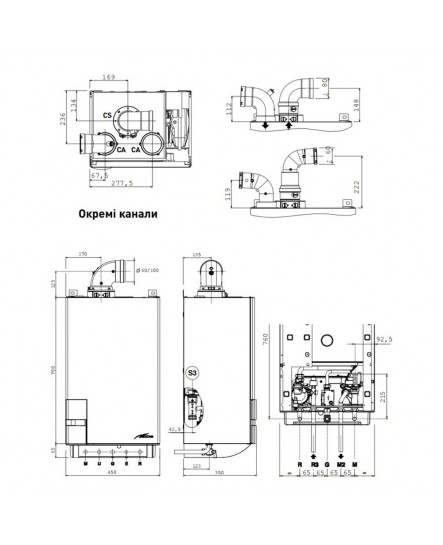 Котел газовый Sime Murelle HE 35 T ErP 37 кВт одноконтурный