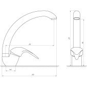 Смеситель для кухни EcoMix GEZ-WHITE-203S