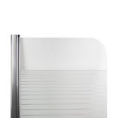 Штора на ванну Lidz Brama SS80x150L.CRM.L стекло Linie 6 мм, левая