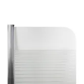 Штора на ванну Lidz Brama SS80x150L.CRM.L стекло Linie 6 мм, левая