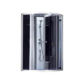 Душевой бокс Lidz Tani SB90x90.SAT.HIGH.GR, стекло тонированное 4 мм без поддона