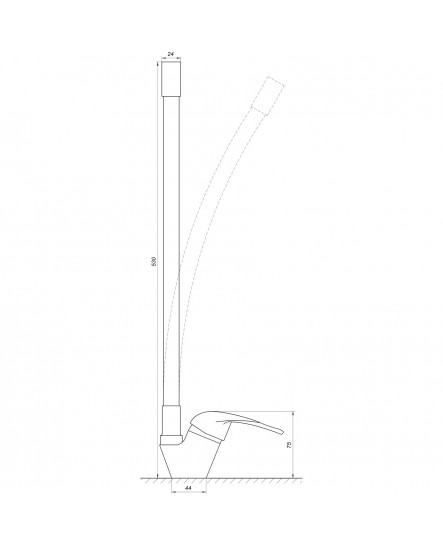 Смеситель для кухни EcoMix E-GEZ-203SLR-WHITE