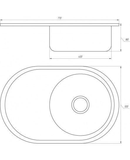 Мойка кухонная Mira MR 7750 D Decor