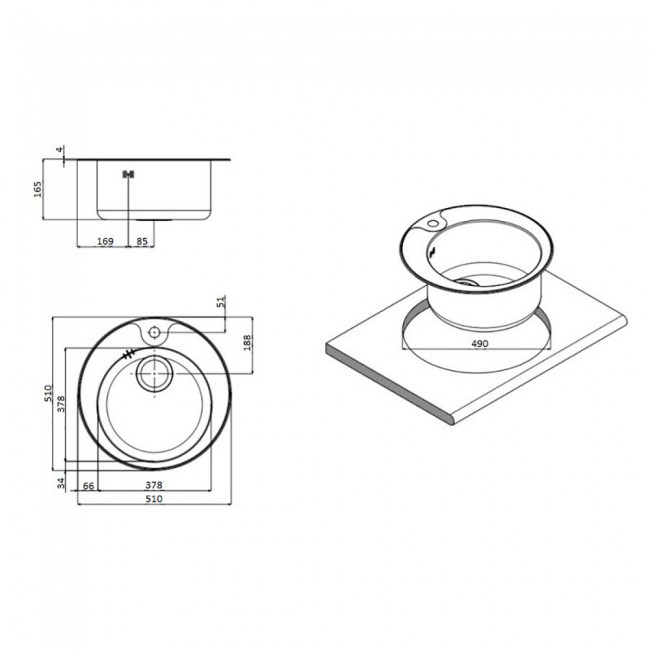 Кухонная мойка Apell Circum CIVIFRIAC Satin