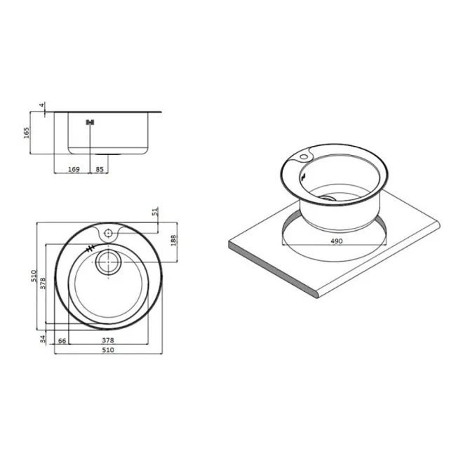 Кухонна мийка Apell Circum CIVIFRIAC Satin