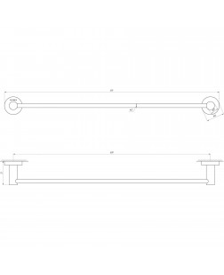 Держатель полотенец Globus Lux SS 8402-60