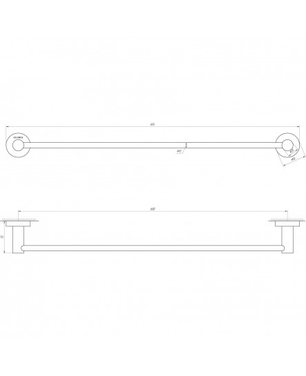 Держатель полотенец Globus Lux SS 8402-60