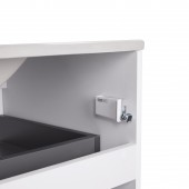 Комплект Qtap Tern 700х580х437 White тумба подвесная + раковина врезная QT1772TPL7013070CW