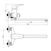 Змішувач для ванни SW Gromix 005 NEW