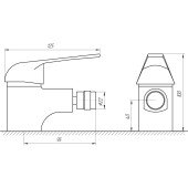 Змішувач для біде BRAVO Comfort BF-106 латунь
