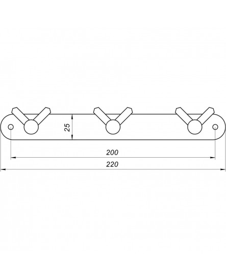 Планка з гачками Globus Lux BS8435-3