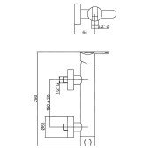 Смеситель для душа Bianchi Dream ESDDRM2005SKCRM Смеситель для душа Bianchi Dream ESDDRM2005SKCRM