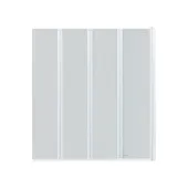 Штора на ванну Qtap Gemini WHI401214RP6 скло Pear 6 мм, 120x140 см