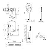Смеситель для душа Lidz (NKS) 09 35 010 Смеситель для душа Lidz (NKS) 09 35 010