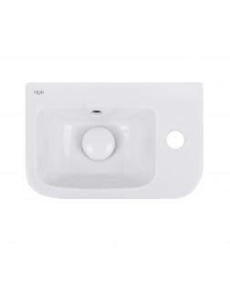 Раковина Qtap Tern 375х245х135 White з донним клапаном QT171110100RW