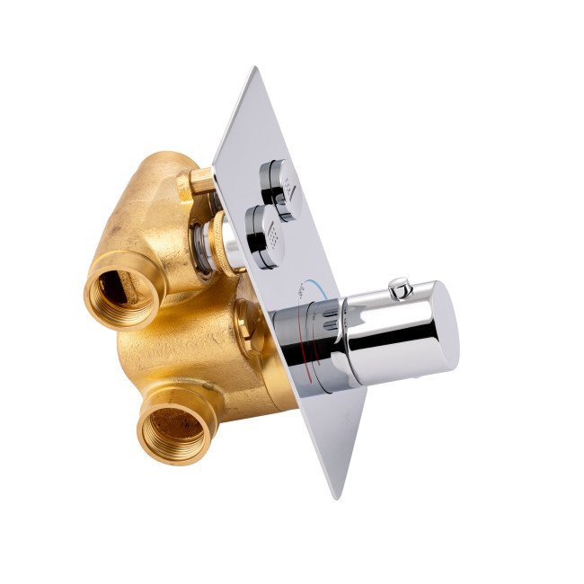 Термостатична душова система прихованого монтажу Qtap Votice QT6442T105NKCSET