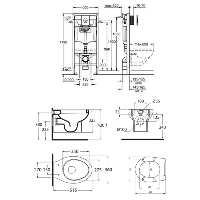 Набор унитаз Azzurra Cult XCU100B1SOSP с сиденьем Azzurra Cult XCU1800F + инсталляция Grohe Rapid SL 38721001 2 Набор унитаз Azzurra Cult XCU100B1SOSP с сиденьем Azzurra Cult XCU1800F + инсталляция Grohe Rapid SL 38721001 2