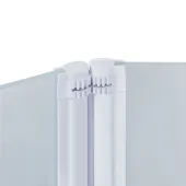 Штора на ванну Qtap Gemini WHI401314RP6 скло Pear 6 мм, 130x140 см