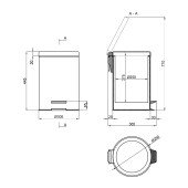 Ведро для мусора Lidz (MCR) 121.01.20 20 л Ведро для мусора Lidz (MCR) 121.01.20 20 л