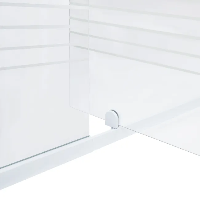 Душевая дверь в нишу Qtap Pisces WHI209-1.CP5 90-100x185 см, стекло Pattern 5 мм