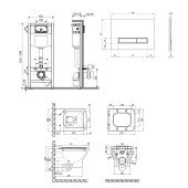 Набір Qtap інсталяція 4 в 1 з панеллю змиву Nest (QT0133M425 + QT0111V1105GW) + унітаз з сидінням Cardinal QT0433C660HW Набір Qtap інсталяція 4 в 1 з панеллю змиву Nest (QT0133M425 + QT0111V1105GW) + унітаз з сидінням Cardinal QT0433C660HW