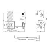 Набор для гигиенического душа со смесителем Qtap Inspai-Varius CRM V00370101 Набор для гигиенического душа со смесителем Qtap Inspai-Varius CRM V00370101