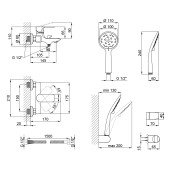 Змішувач для ванни Qtap Uno CRM 006 New