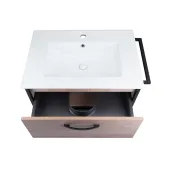 Комплект Qtap Taurus 800х580х437 Whitish oak тумба підвісна + раковина урізна