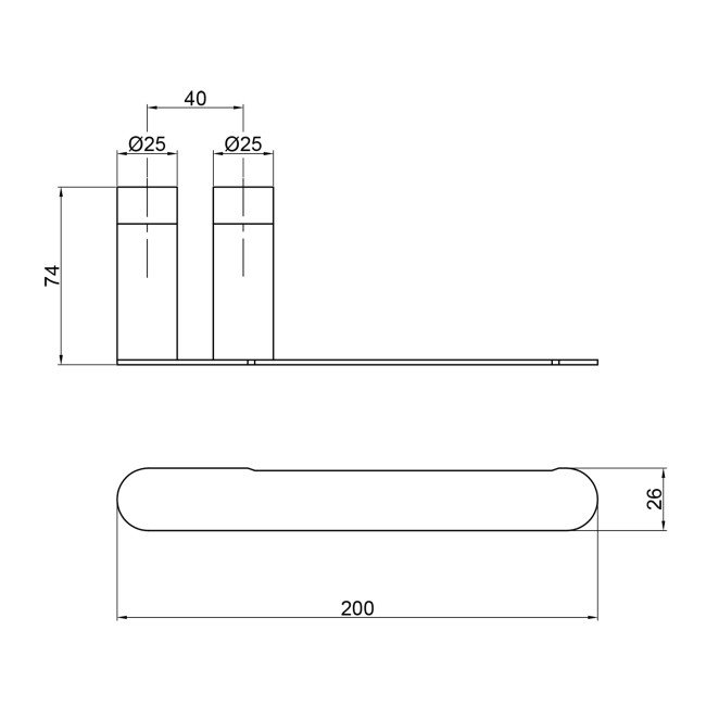 Держатель для туалетной бумаги Qtap Drzak 2002103B 2