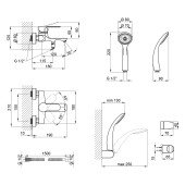Змішувач для ванни Qtap Astra CRM 006 New
