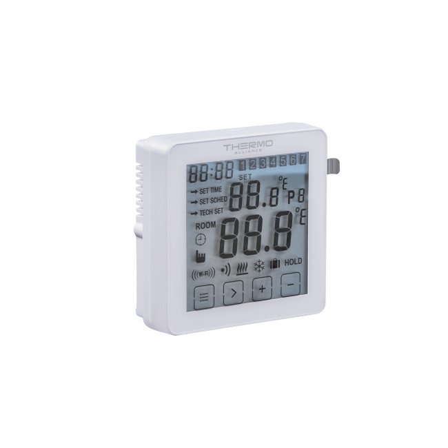 Недельный программируемый термостат Thermo Alliance ТА-2501WiFi сенсорный c WiFi Недельный программируемый термостат Thermo Alliance ТА-2501WiFi сенсорный c WiFi
