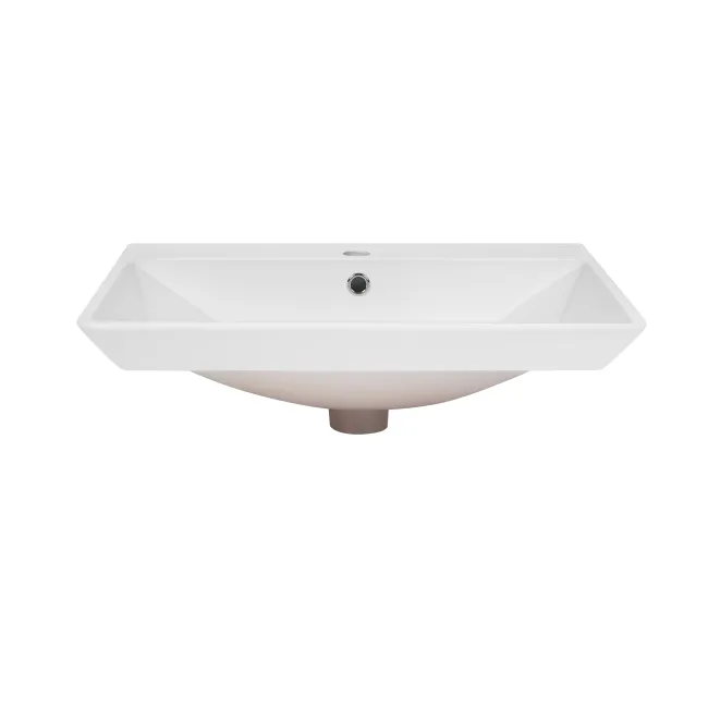 Раковина Qtap Albatross D 600х500х210 White с донным клапаном QT01115060DW