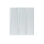 Штора на ванну Qtap Gemini WHI401214RP4 скло Pear 4 мм, 120x140 см