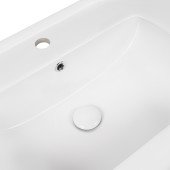 Раковина Qtap Albatross E49 1000х490х200 White з донним клапаном QT01119100E49W Раковина Qtap Albatross E49 1000х490х200 White з донним клапаном QT01119100E49W