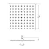 Лейка для верхнего душа Qtap Hlavova S400N1ZCC Лейка для верхнего душа Qtap Hlavova S400N1ZCC