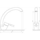 Смеситель для кухни DOMINO DL1-203S Смеситель для кухни DOMINO DL1-203S