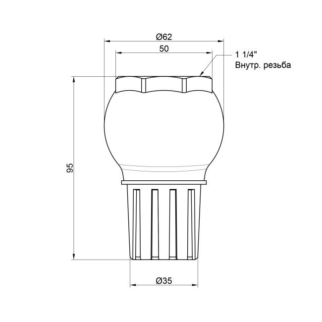 Донний клапан Icma 1" 1/4 №49 2