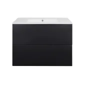 Комплект Qtap Tern 800х580х437 Matt black тумба підвісна + раковина урізна QT1772TPL8023080CMB