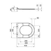 Сидіння для унітаза Qtap (Virgo) з мікроліфтом Slim QT99HY2111W